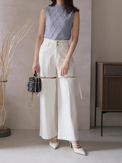 LIP SERVICE(リップサービス) |ノースリモックジュエルニット