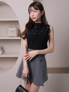 LIP SERVICE(リップサービス) |ノースリモックジュエルニット