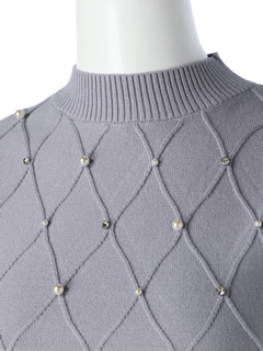 LIP SERVICE(リップサービス) |ノースリモックジュエルニット