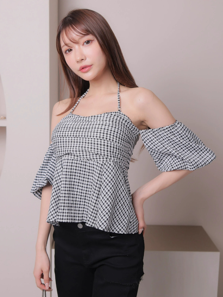 LIP SERVICE(リップサービス) |バストギャザーオフショルトップス