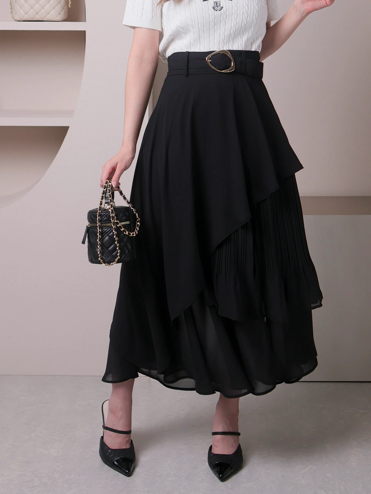 LIP SERVICE(リップサービス) |アシメティアードシアースカート