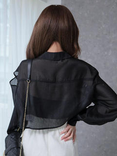 LIP SERVICE(リップサービス) |ショルダースリットシアーシャツ