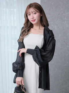 LIP SERVICE(リップサービス) |ショルダースリットシアーシャツ