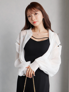 LIP SERVICE(リップサービス) |ショルダースリットシアーシャツ