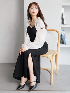 LIP SERVICE(リップサービス) |ショルダースリットシアーシャツ