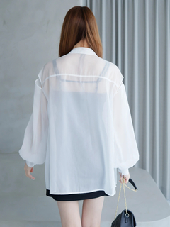 LIP SERVICE(リップサービス) |ショルダースリットシアーシャツ