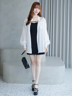 LIP SERVICE(リップサービス) |ショルダースリットシアーシャツ