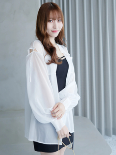 LIP SERVICE(リップサービス) |ショルダースリットシアーシャツ