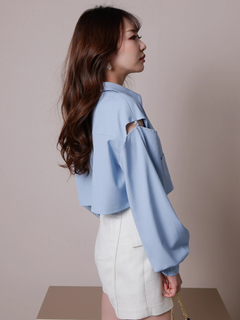 LIP SERVICE(リップサービス) |ショルダースリットシアーシャツ