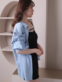 LIP SERVICE(リップサービス) |ショルダースリットシアーシャツ