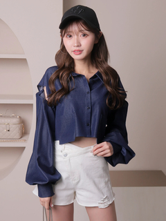 LIP SERVICE(リップサービス) |ショルダースリットシアーシャツ