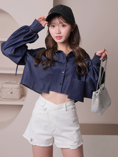 LIP SERVICE(リップサービス) |ショルダースリットシアーシャツ