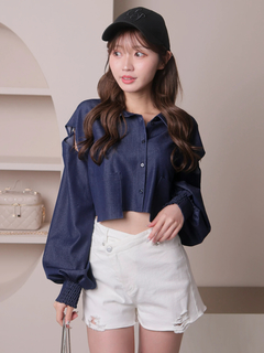 LIP SERVICE(リップサービス) |ショルダースリットシアーシャツ