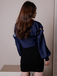 LIP SERVICE(リップサービス) |ショルダースリットシアーシャツ