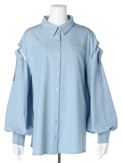 LIP SERVICE(リップサービス) |ショルダースリットシアーシャツ