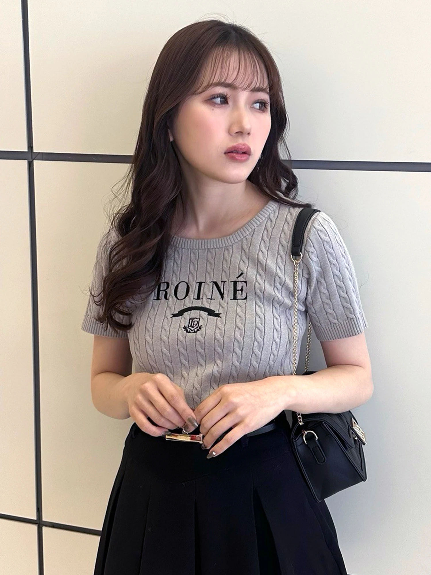 LIP SERVICE（リップサービス）｜ ROINEケーブルハーフニット アイテム