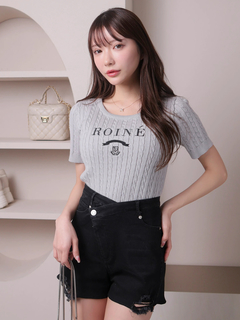 LIP SERVICE(リップサービス) |ROINEケーブルハーフニット