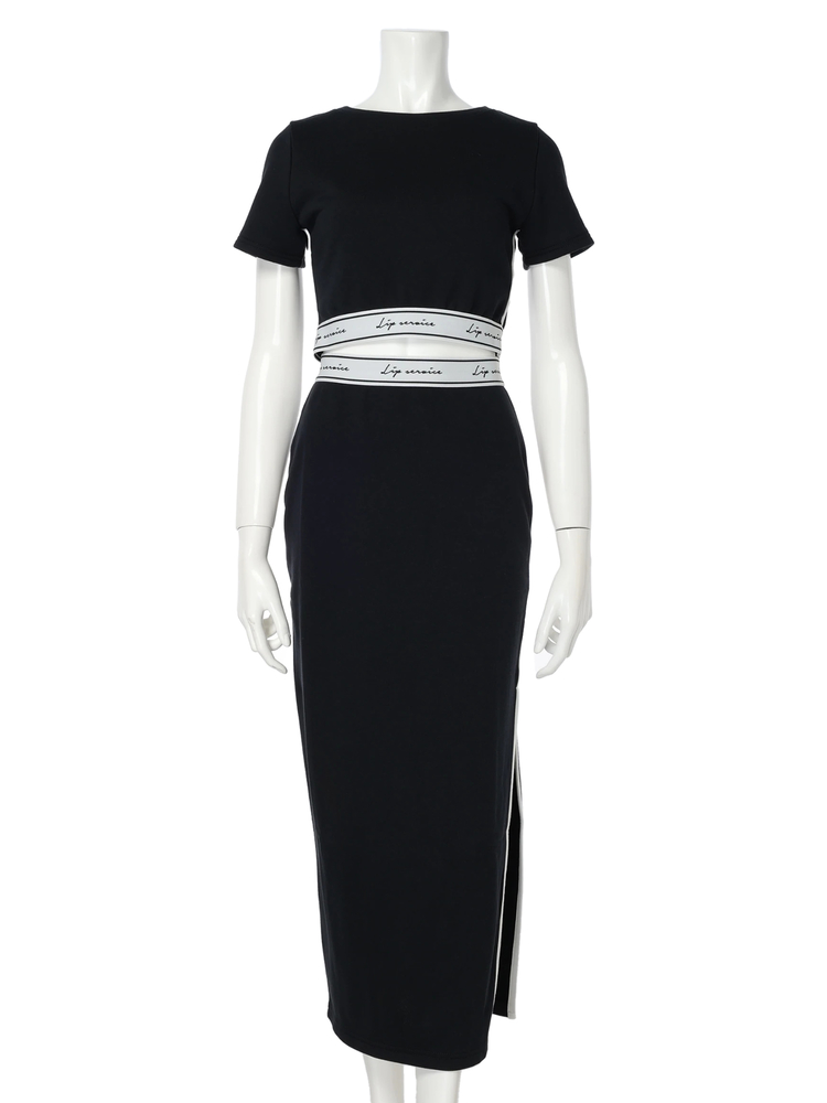 LIP SERVICE（リップサービス）｜ バイカラーロゴスウェット