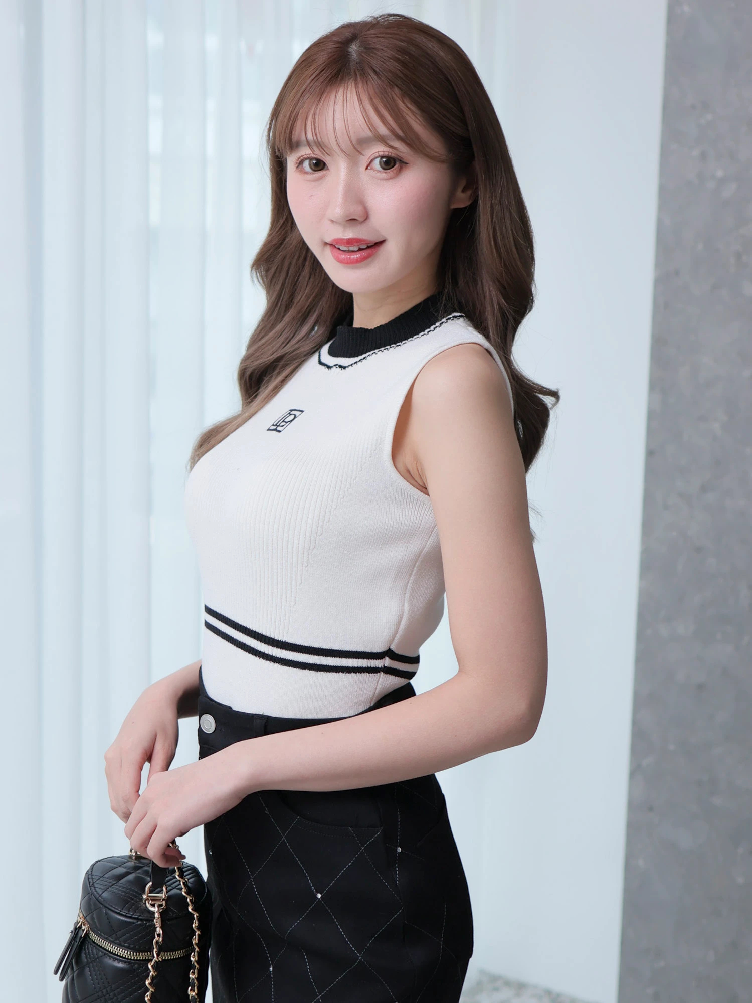 LIP SERVICE（リップサービス）｜ バイカラーラインLPノースリニット