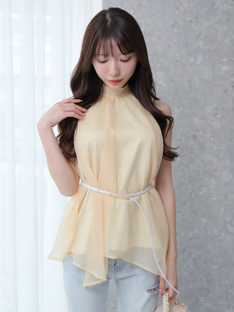 LIP SERVICE(リップサービス) |ボリュームイレヘムノースリブラウス