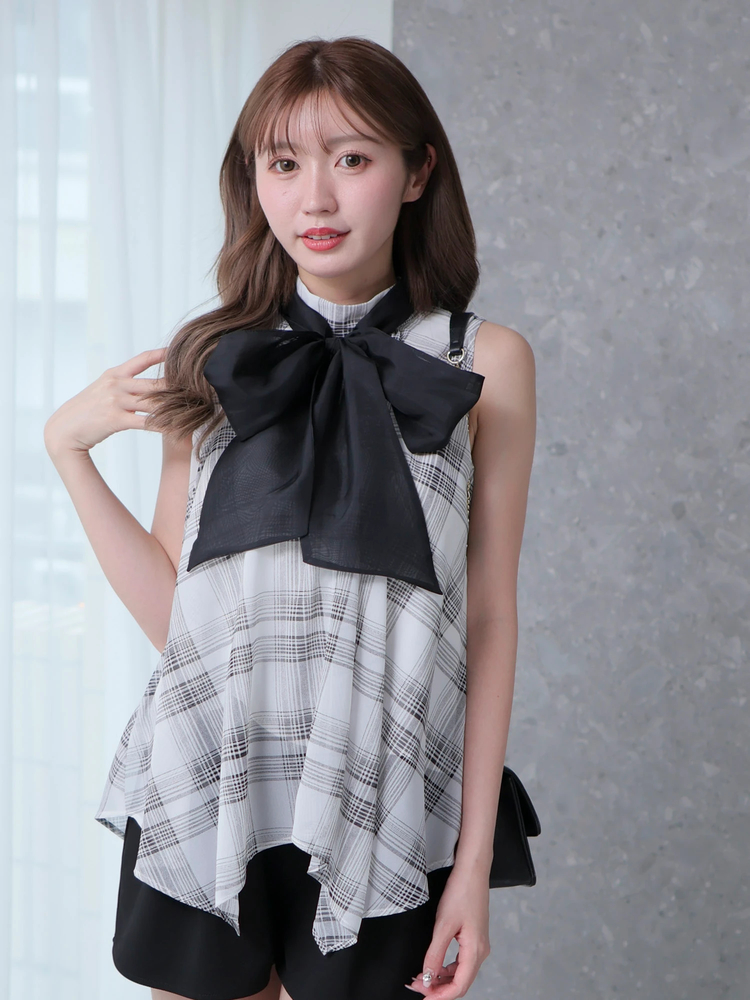 LIP SERVICE(リップサービス) |ボリュームイレヘムノースリブラウス