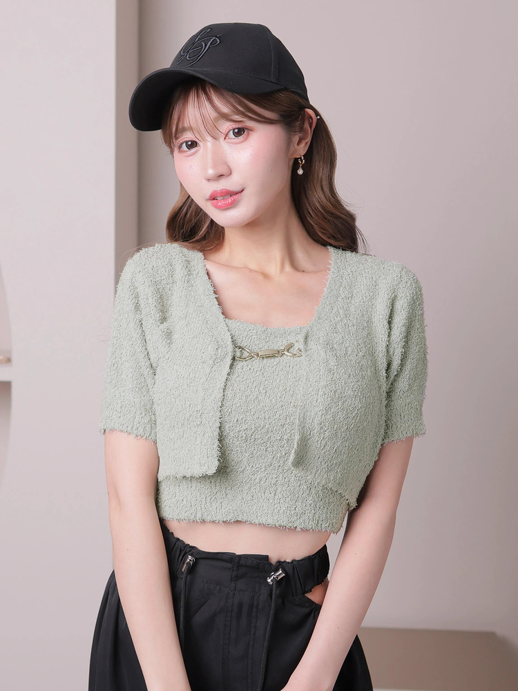 LIP SERVICE(リップサービス) |サマーシャギーアンサンブルニット