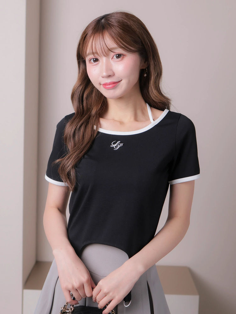 LIP SERVICE(リップサービス) |クロップドガーターカットトップス