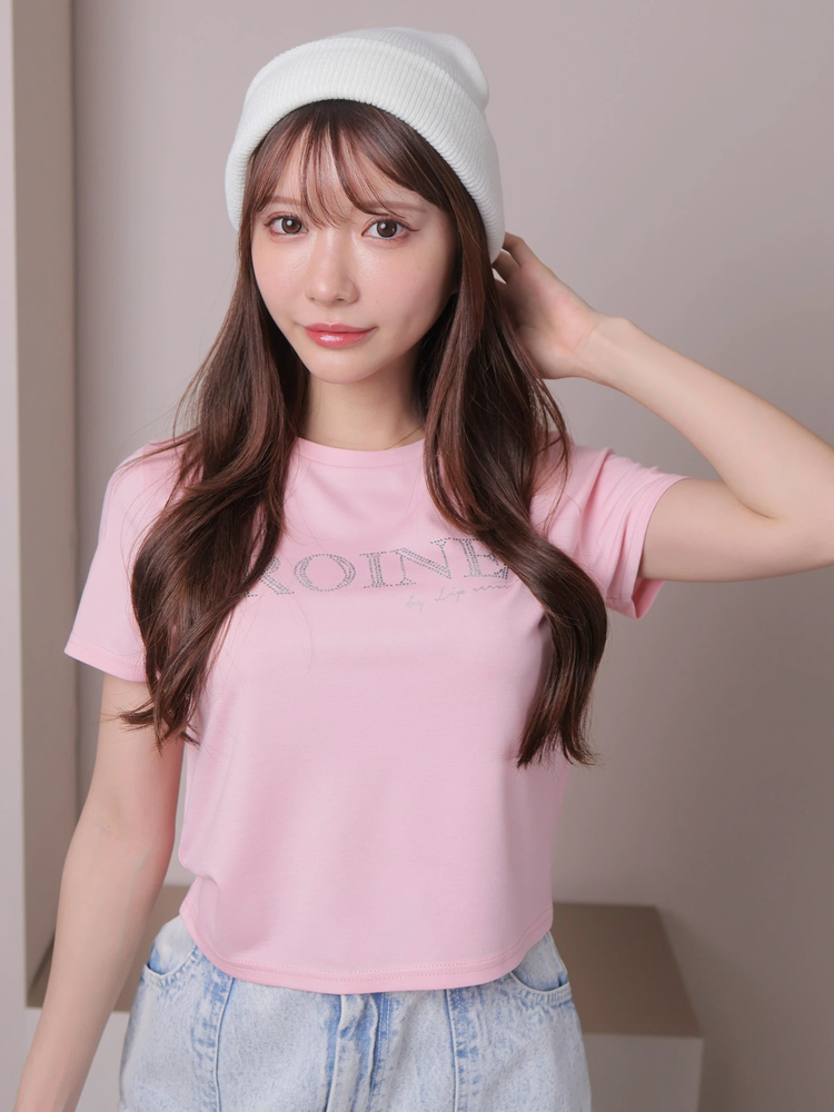 LIP SERVICE(リップサービス) |ROINEスタッズTシャツ