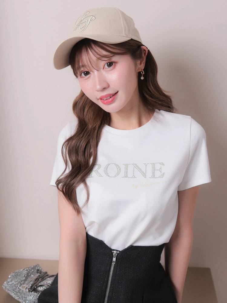 LIP SERVICE(リップサービス) |ROINEスタッズTシャツ