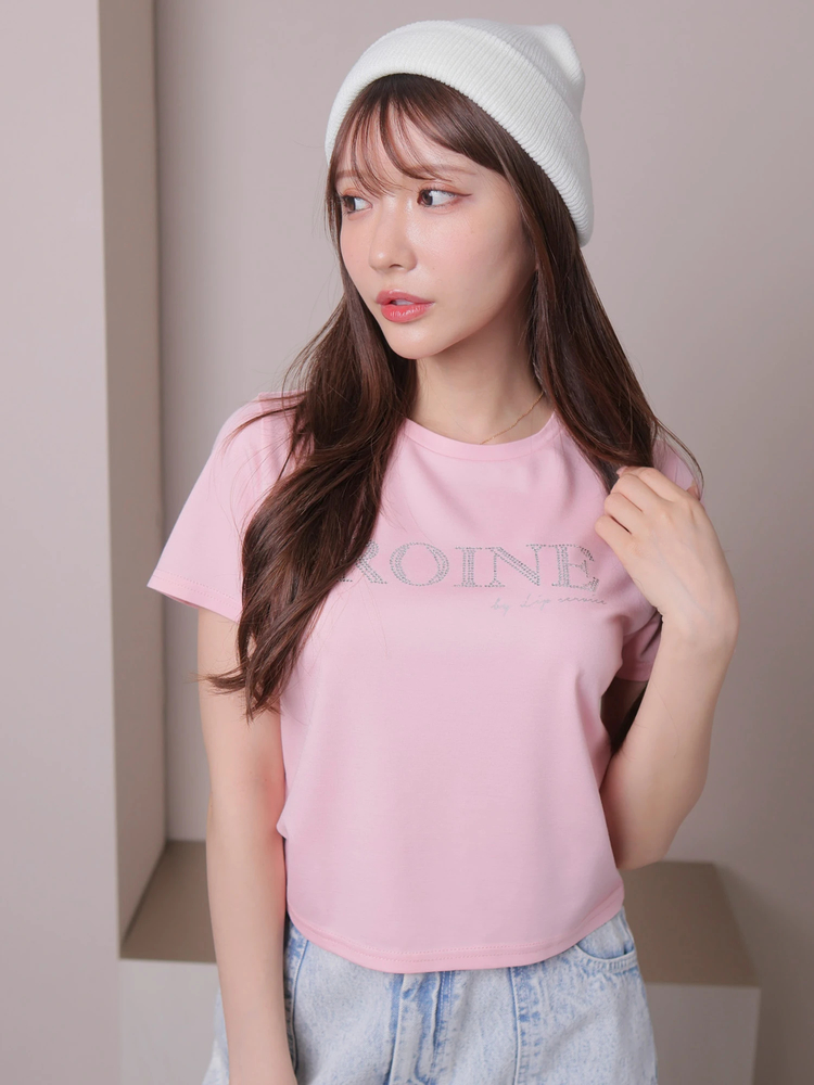 LIP SERVICE(リップサービス) |ROINEスタッズTシャツ