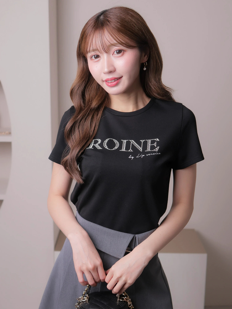 LIP SERVICE(リップサービス) |ROINEスタッズTシャツ