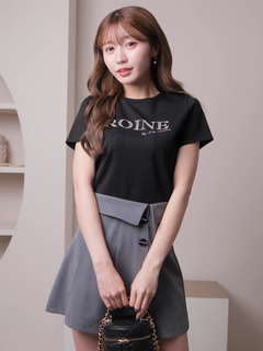 LIP SERVICE(リップサービス) |ROINEスタッズTシャツ