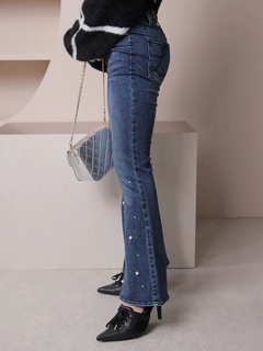 LIP SERVICE(リップサービス) |ジュエルフレアデニムパンツ