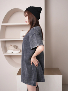 LIP SERVICE(リップサービス) |カットデニムBIG Tシャツワンピース