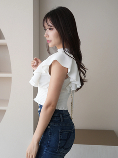 LIP SERVICE(リップサービス) |シアーレイヤードフリルトップス