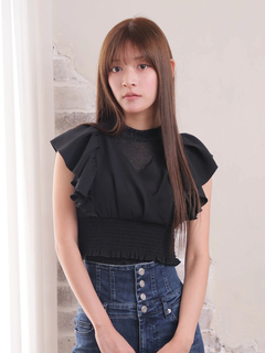 LIP SERVICE(リップサービス) |シアーレイヤードフリルトップス