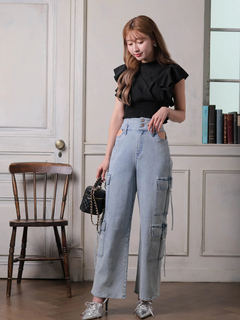 LIP SERVICE(リップサービス) |シアーレイヤードフリルトップス