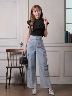 LIP SERVICE(リップサービス) |シアーレイヤードフリルトップス