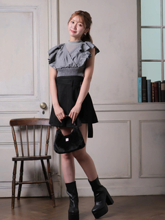 LIP SERVICE(リップサービス) |シアーレイヤードフリルトップス