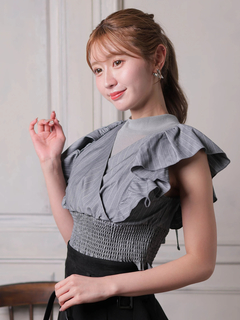 LIP SERVICE(リップサービス) |シアーレイヤードフリルトップス