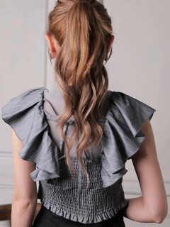 LIP SERVICE(リップサービス) |シアーレイヤードフリルトップス