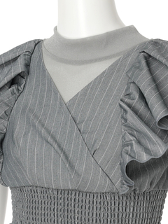 LIP SERVICE(リップサービス) |シアーレイヤードフリルトップス