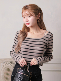 LIP SERVICE(リップサービス) |マルチwayリボンリブニット