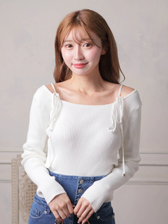 LIP SERVICE(リップサービス) |マルチwayリボンリブニット