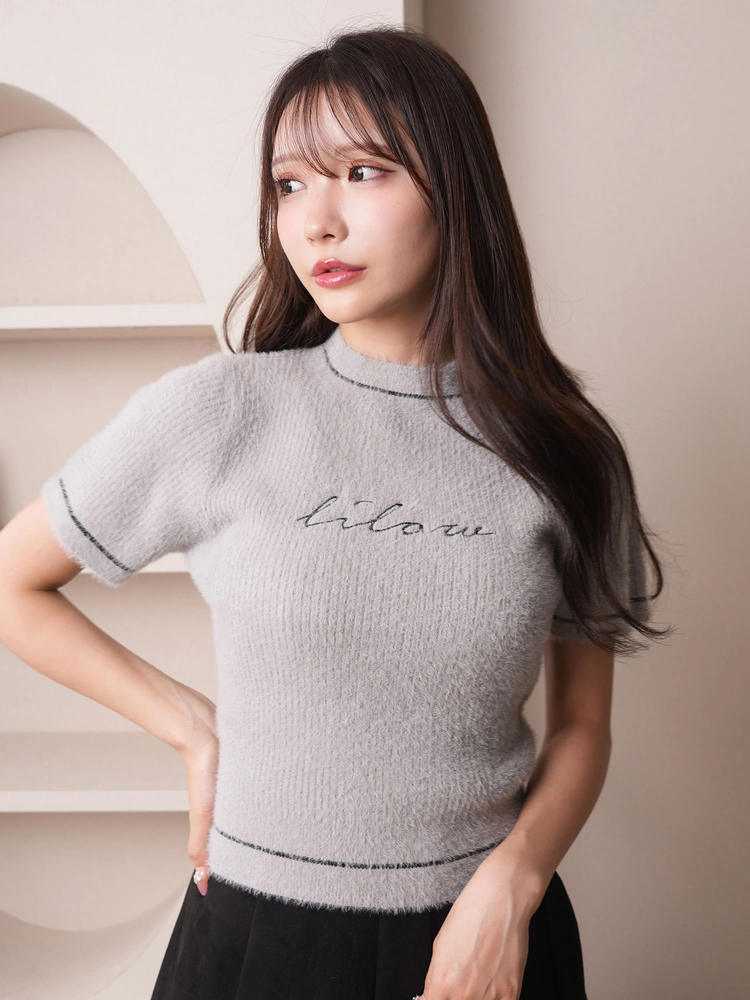 LIP SERVICE(リップサービス) |lilouフェーザーハーフニット