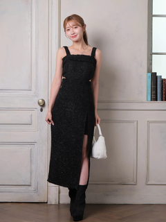 LIP SERVICE(リップサービス) |フリンジツイードジャンスカワンピース