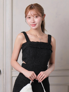 LIP SERVICE(リップサービス) |フリンジツイードジャンスカワンピース