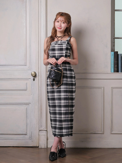 LIP SERVICE(リップサービス) |フリンジツイードジャンスカワンピース