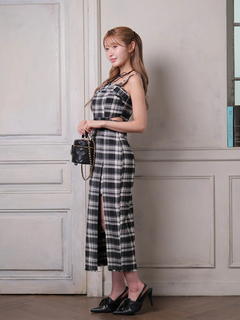 LIP SERVICE(リップサービス) |フリンジツイードジャンスカワンピース