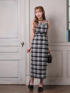 LIP SERVICE(リップサービス) |フリンジツイードジャンスカワンピース